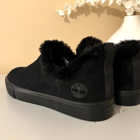 NEW! Timberland Skyla Bay Warm Lined Slip On Sneakers Black Suede Size 7 - Picture 6 of 14